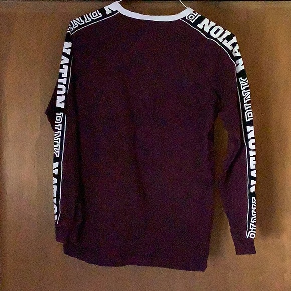 PINK Long Sleeve T Shirt with PINK Nation on both sleeves - Picture 4 of 4